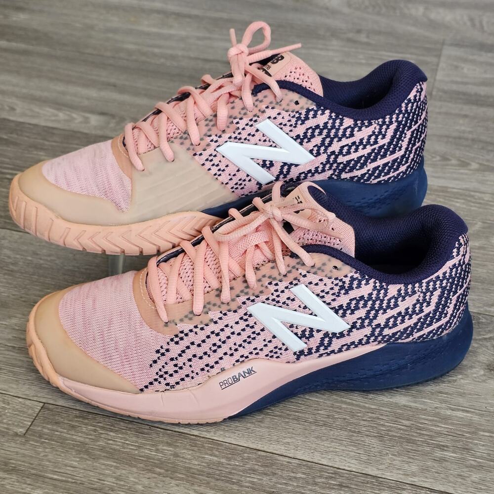 B10 New Balance Women's 996 Clay Court Tennis Shoes SZ 9.5 Blue/ Pink